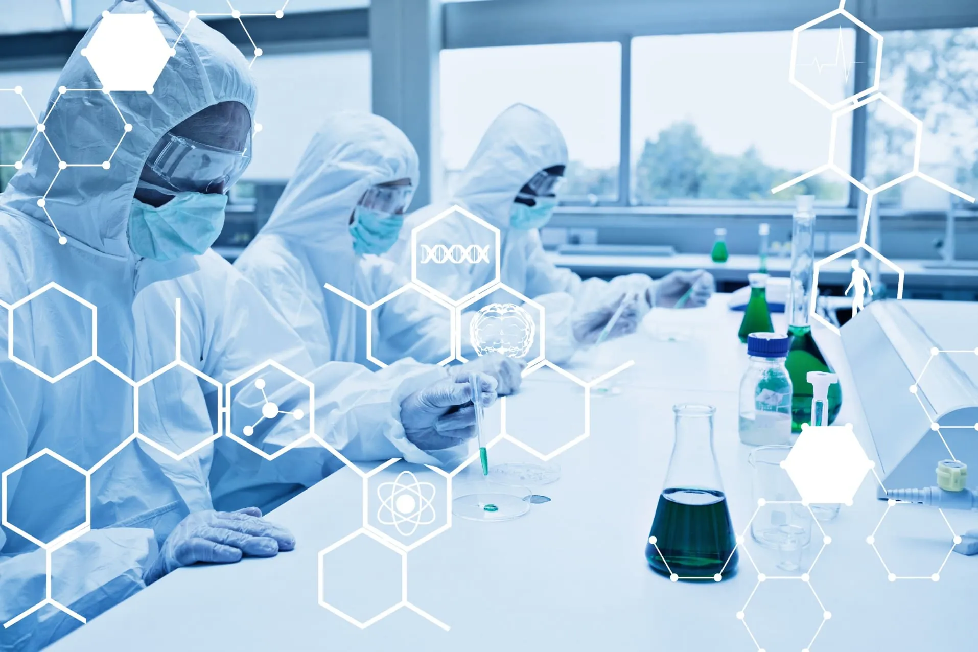 High-throughput combinatorial chemistry laboratory with parallel synthesis equipment